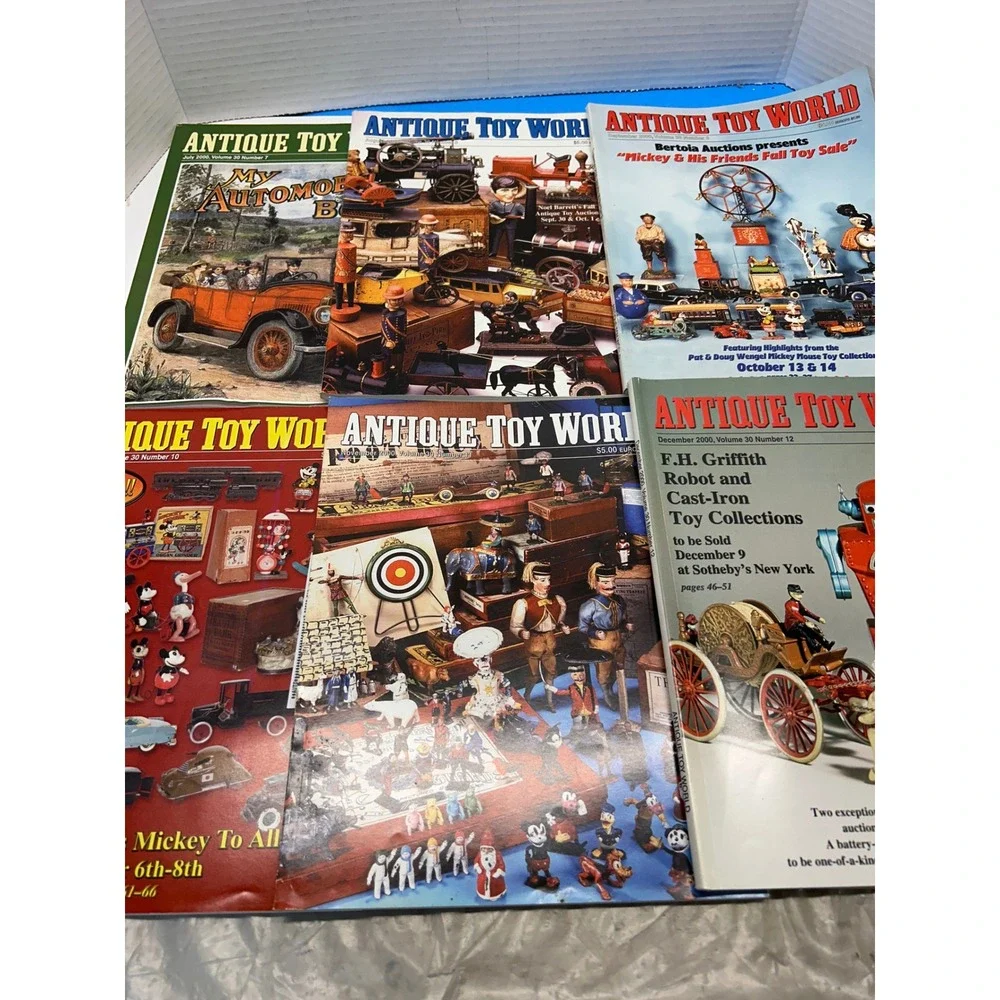 Antique Toy World Magazine Collection 2000 12 Issues Vintage Toy Collector Hobby